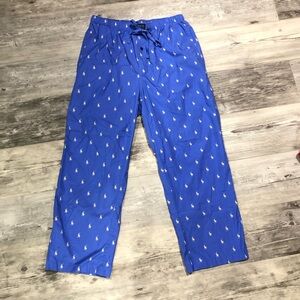 Polo Ralph Lauren Mens Pajama Pants Pony Print Size Medium
